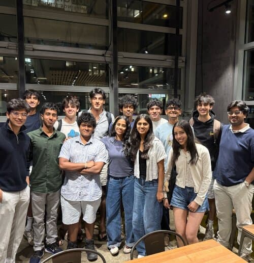E@B founders at a community dinner